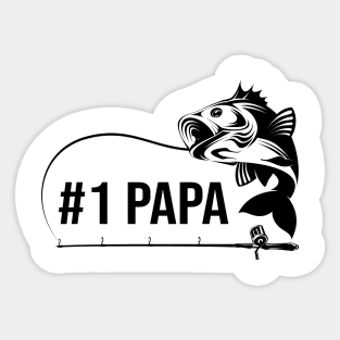 # 1 papa Sticker